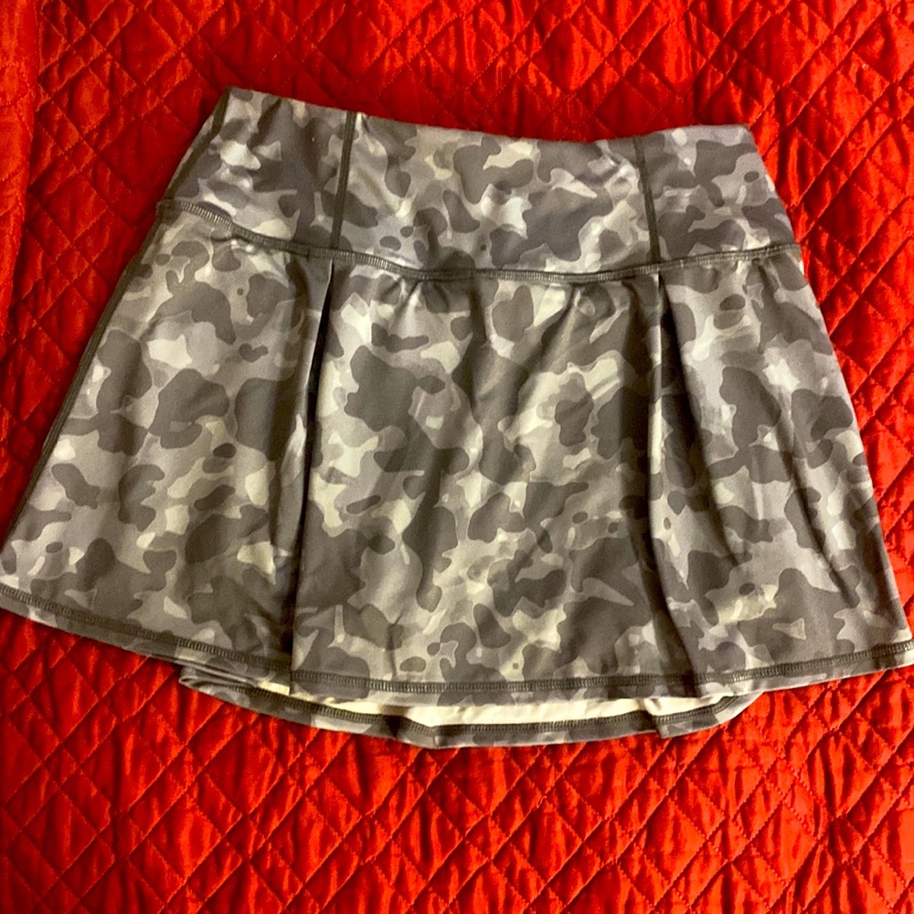 Women's Casual Stretchy Mini Skater Skirt with Shorts